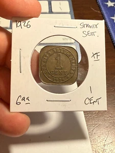 1926 Straits Settlements 1 Cent - Picture 1 of 2