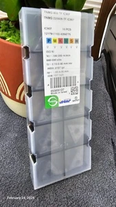 ORGINAL ISCAR TURNING INSERTS TNMG220408-TF IC907 10PCS PER PAX - Picture 1 of 2