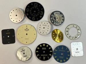Vintage Watch Dial Lot Seastar Michael Jackson Charles Delon Le Baron Etc. - Picture 1 of 5