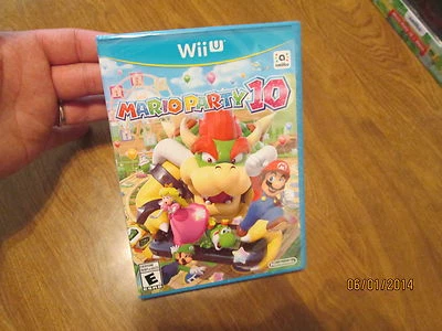 Mario Party 10 Nintendo Wii U FIRST PRINT BLUE CASE AUTHENTIC FACTORY SEALED NEW - Image 1 of 3