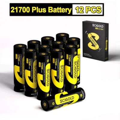 12pcs Scigold 217OO Rechargeable Battery 5.0ah high Capacity 3.6V for Headlamps - Image 1 of 4
