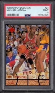 Michael Jordan Upper Deck MJx #21 1998-99 graduado PSA 9 como nuevo (MT) - Imagen 1 de 2