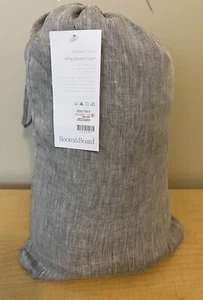 Room & Board Relaxed Linen GREY CHAMBRAY Duvet Cover Size KING - Picture 1 of 7