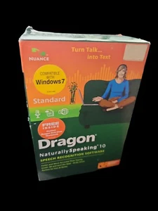 Nuance Dragon Naturally Speaking Standard Edition 10 Speech Recognition Software - Picture 1 of 4