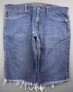 Pantalones cortos de jean American Eagle 2014 corte ajustados elásticos talla 36 (medida 37x14) - Imagen 1 de 10