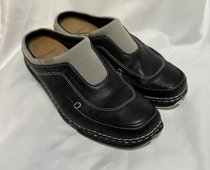 Sebago Shoes Womens 7.5 Slip on Slides Shoes Black / Gray Preppy Comfort - Picture 1 of 6