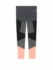 Victoria's Secret Pink Colorblock High-Waist Bonded Legging Dark Gray/Orange NWT - Picture 1 of 2