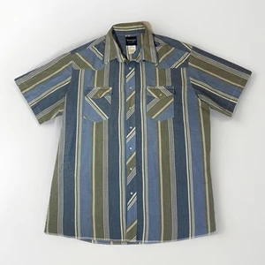 Vintage Pearl Snap Wrangler Western Shirt Cowboy Mens Size 2XLT - Picture 1 of 7