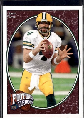 2008 Upper Deck Heroes Brett Favre Green Bay Packers #6 - Image 1 of 2