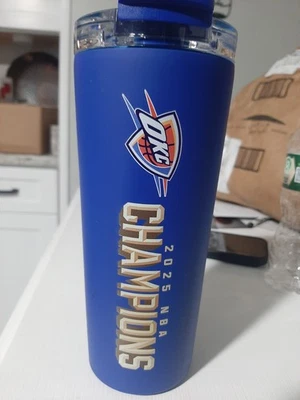 Taza de beber Oklahoma City Thunder 24 OZ Championship de acero inoxidable Foto 1 de 4