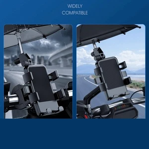 Support Téléphone Portable 360 Degrés avec Protection Parasol pour Utilisatio - Photo 1 sur 14