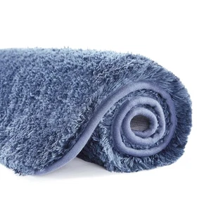 Rutschfeste Badematte (16 x 24, Blau) Wasserabsorbierende Weiche Mikrofaser Teppich Maschine... - Bild 1 von 7