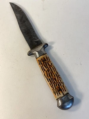 Vintage COLONIAL Fixed Blade Knife Providence RI USA Read - Image 1 of 4