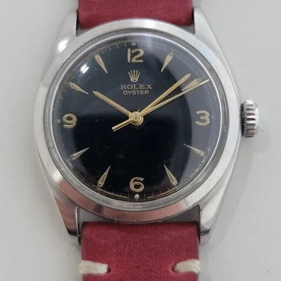 Rolex Oyster Precision Ref 6022 Para Hombre Años 50 Cuerda Manual Vintage Clásico RA676B Foto 1 de 4