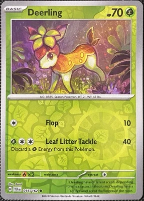 Deerling 016/162 SV05: Temporal Forces Reverse Holo - Pokémon Card - Image 1 of 2