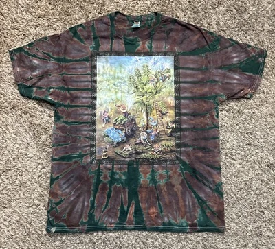 Camiseta Psicodélica Vintage Mike Dubois Tie Dye Gnomo Cultivada Marihuana XL Foto 1 de 4