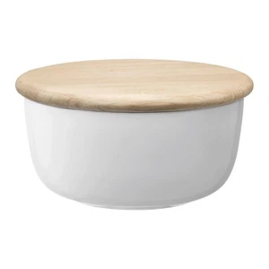 LSA Dine Cuenco de porcelana blanco con tapa 26 cm - Imagen 1 de 2