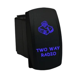 RADIO BIDIRECCIONAL 6B36B Interruptor basculante láser doble LED azul marino barco impermeable - Imagen 1 de 4