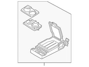 Genuine Ford Armrest Assembly DP5Z-5467112-CA - Picture 1 of 2