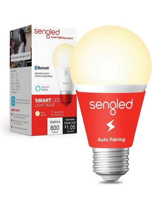 Sengled Alexa Light Bulb, S1 Auto Pairing with Alexa Devices, Warm Smart Light  - Image 1 of 4