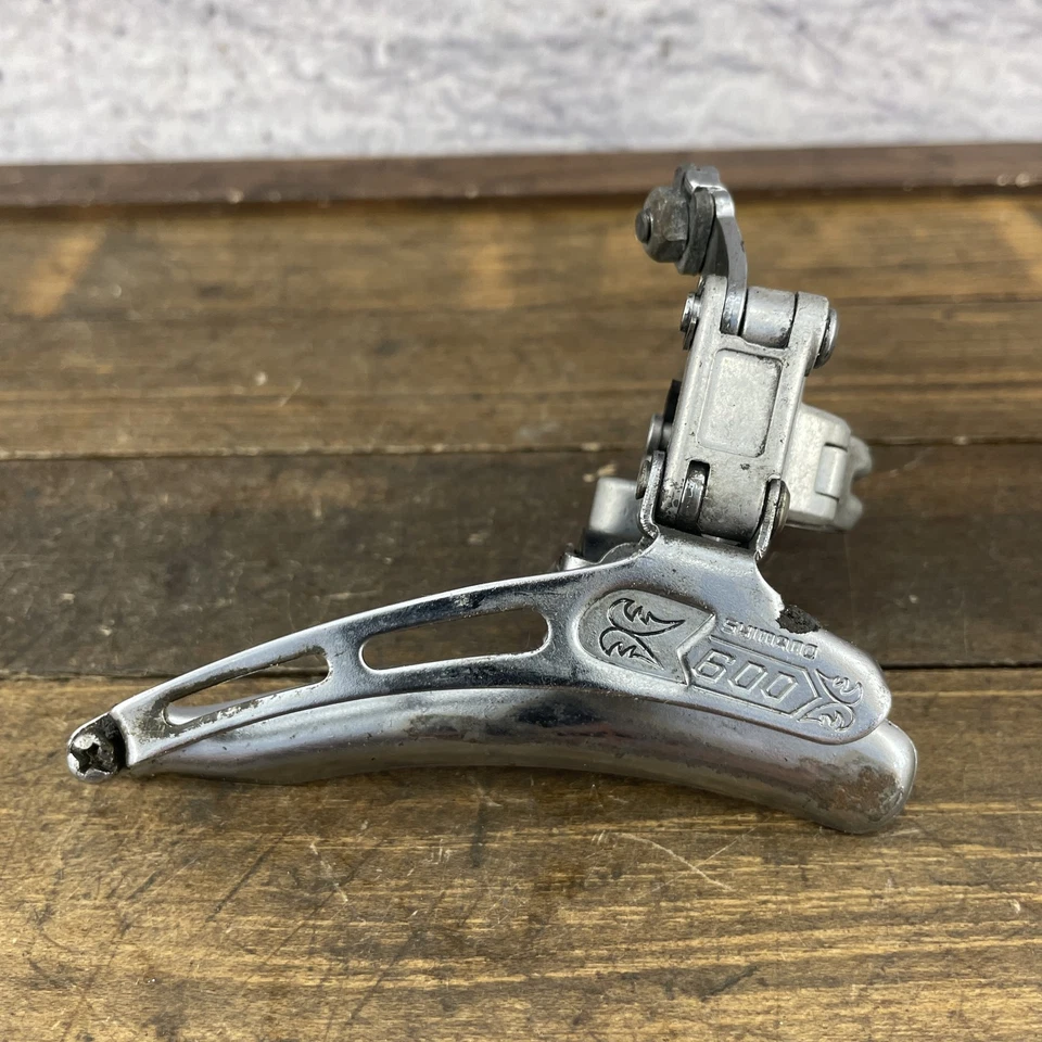 Vintage Shimano 600 Front Derailleur Road Bike Japan 28.6mm Arabesque - Image 1 of 4