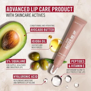 Rimmel Oh My Gloss! Butter Me Up Moisturising Lip Butter Balm -Choose Your Shade - Picture 1 of 8
