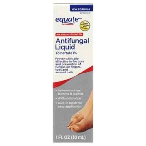 Equate Maximum Strength Antifungal Liquid for Finger, Toe & Foot Fungus, 1 Oz..+ - Picture 1 of 2