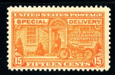 USAstamps Unused FVF US 1925 Special Delivery Scott E13 OG MHR - Image 1 of 2