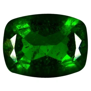 1,47 ct augenöffnender Kissenschliff (8 x 6 mm) russischer Chromdiopsid Edelstein - Bild 1 von 1