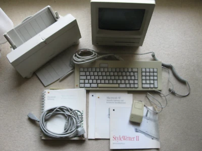 MacIntosh SE 1/40 + Tastatur + Maus + Drucker Stylewriter II = komplettes System - Bild 1 von 4