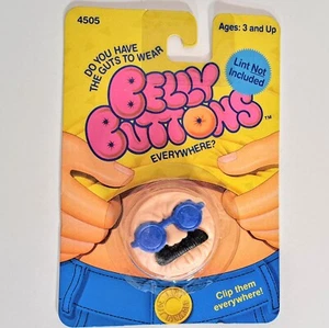 Mochila Hasbro Belly Buttons Hombre 1987 Nuevo de Lote Antiguo con Gafas Bigote #4505 - Imagen 1 de 4