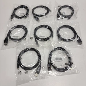 LOT of 8 - Mini DisplayPort MDP Male to DisplayPort DP Male Monitor Cable Cord - Picture 1 of 24