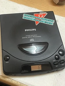 PHILIPS DISCMAN PORTABLE CD PLAYER VINTAGE RETRO VERY GOOD CONDITION WORKING - Imagen 1 de 15