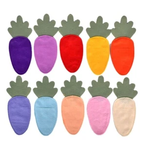 Easter Carrot Cutlery Holder Bag Spring Easter Decorations Fork Holders - Picture 1 of 16