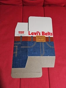 Vintage Levis Gürtel NUR BOX Blau Jeans Kleidung Bergbau UNBENUTZT RAR - Bild 1 von 2