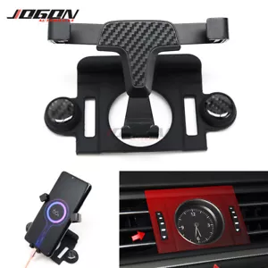 Carbon Fiber Look Car Cell Phone Holder GPS Mount Stand For VW Arteon 2018-2020 - Picture 1 of 9