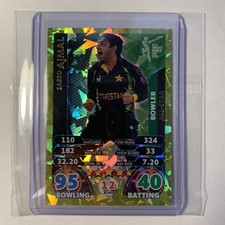 2015 Topps Cricket Attax World Cup SAEED AJMAL Pakistan GOLD All Star