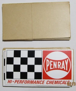 Vintage: PENRAY HI PERFORMANCE CHEMICALS DECAL STICKERS 5-1/8" X 2-3/4" - Picture 1 of 2