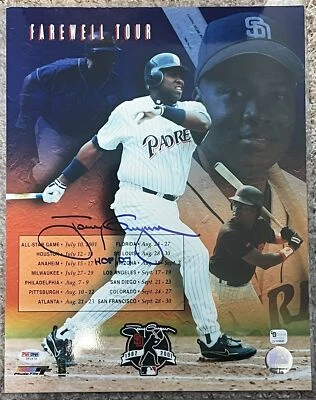 Tony Gwynn signed 11x14 Photo autographed auto "HOF 07" PSA DNA - Image 1 of 2
