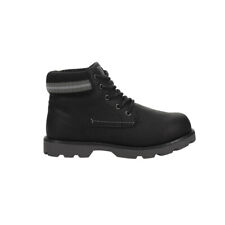 London Fog Derrick Lace Up  Youth Boys Black Casual Boots CL30458Y-B
