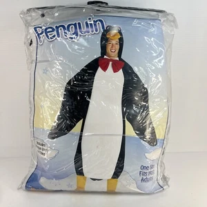 Costume Halloween Adulto Uomo Donna Divertente TUTA PINGUINO Animale Artico L NUOVO - Foto 1 di 4