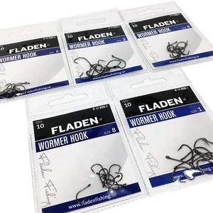 Fladen Wormer Fishing Hooks - Various Sizes Available - 10 Per Pack - Picture 1 of 2