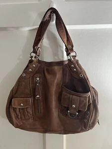 Junior Drake Soft Leather Purse Handbag Shoulder Strap & Top Handles Pre Owned - Picture 1 of 7
