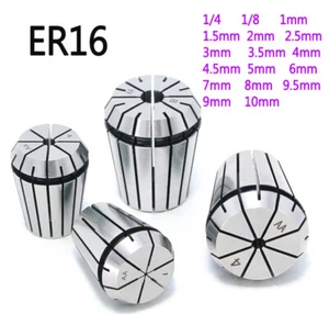 ER16 Clamping 1~9.5mm Spring Collet for CNC Milling Lathe Tool Engraving Machine - Picture 1 of 35