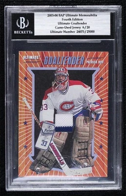 2003-04 ITG Ultimate Memorabilia 4th Edition Goaltender /20 Patrick Roy HOF - Image 1 of 2