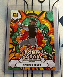 SPENCER JONES 2025 Panini Donruss ⚾ BOMB SQUAD GREEN LASER #2 Yankees QTY 🔥 - Picture 1 of 3