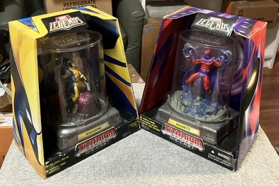 孩之宝 2006 年“漫威传奇”钛系列压铸、金刚狼和万磁王! 全新! — 第 1/4 张图片