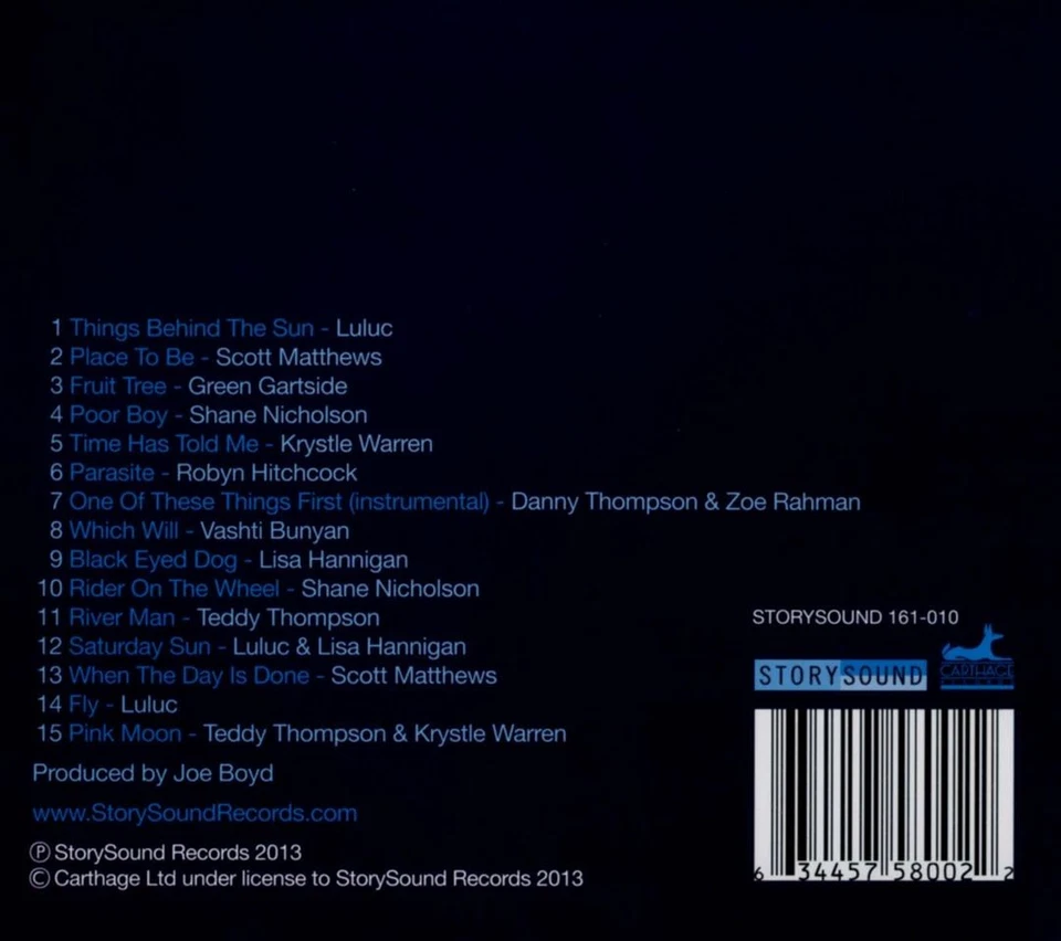 VARIOUS ARTISTS - WAY TO BLUE: THE SONGS OF NICK DRAKE [DIGIPAK] NEW CD - Image 1 of 1