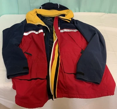 Vintage Nautica Sailing Jacket  Men’s Large Colorblock Rare 90s - Image 1 of 4