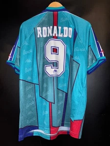 BARCELONA RONALDO 1995-1997 ORIGINAL AWAY JERSEY Size L - Picture 1 of 10